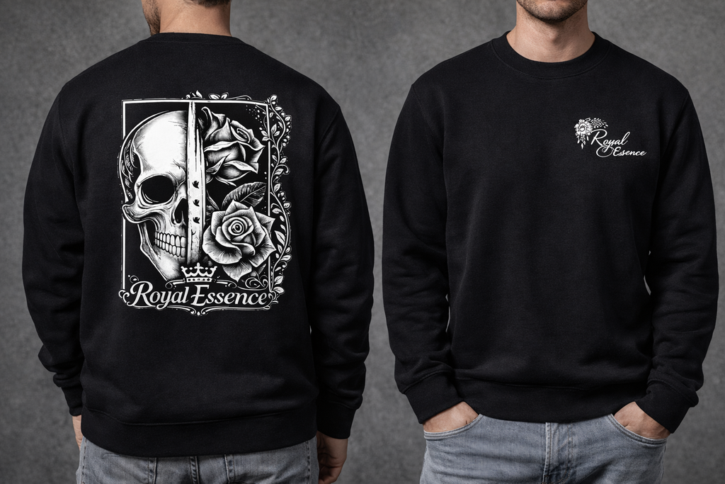 Signature Crewneck — Black Relaxed Fit