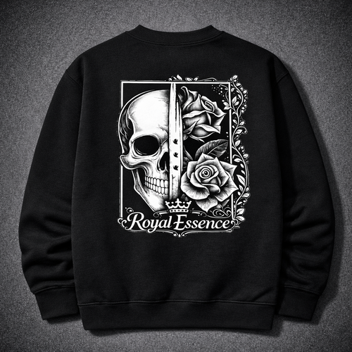 Signature Crewneck — Black Relaxed Fit